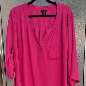 Torrid Pink Harper Top size 2